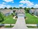An aerial shot of a well-maintained home with green lawns and manicured landscaping at 4044 Murray St, Indian Land, SC 29707