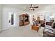 Inviting living room with stylish furnishings, including a TV cabinet and comfortable leather seating at 4044 Murray St, Indian Land, SC 29707