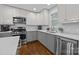 Well-appointed kitchen featuring stainless steel appliances, ample counter space, and modern fixtures at 4106 Castlewood Rd, Charlotte, NC 28209
