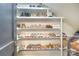 Organized walk-in closet with multiple shelves stocked with shoes and storage space at 501 E Tremont Ave, Charlotte, NC 28203