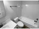 Clean bathroom with tub and updated fixtures at 524 N Portman Ln, Fort Mill, SC 29708
