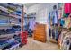 Walk-in closet with custom shelving provides ample storage space for clothing, shoes, and accessories at 5826 Natoma Rd, Lake Wylie, SC 29710