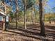 Spacious backyard with mature trees offering ample shade and natural surroundings at 7154 Woodcock Trl, Stanley, NC 28164