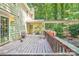 Spacious back deck with room for seating overlooking the backyard at 8504 Knollwood Cir, Charlotte, NC 28213