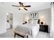 Comfortable bedroom with decor and ensuite bathroom at 8692 Acadia Pkwy # 591, Sherrills Ford, NC 28673