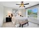 Cozy bedroom with natural light, ceiling fan, and neutral tones at 8692 Acadia Pkwy # 591, Sherrills Ford, NC 28673