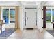 Bright foyer with large window, decorative rug, and a clear view of the front door at 8692 Acadia Pkwy # 591, Sherrills Ford, NC 28673