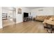 Cozy living room features wood floors, a comfortable sofa, and bright natural light at 875 Marys Grove Rd, Cherryville, NC 28021