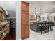 Walk-in pantry with shelving and ample storage space is conveniently located off the kitchen at 104 Golden Bell Ct, Mooresville, NC 28117