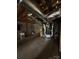 Spacious unfinished basement features exposed ductwork and utility boxes at 116 Lanes End Rd, Locust, NC 28097