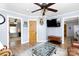 Comfortable living space with wood floors and a flat screen television at 118 Sunset Dr, Clover, SC 29710