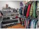 Walk-in closet with shelving and closet rods for maximum storage at 1230 Long Creek Ln, Salisbury, NC 28146