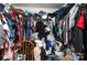 Walk-in closet featuring a large amount of clothes at 12408 Savannah Cottage Dr, Charlotte, NC 28273