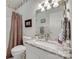 Bathroom featuring a granite vanity top, updated fixtures, and modern décor at 1305 Yellowood Ct, Rock Hill, SC 29732