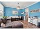 Comfortable living room with hardwood floors, modern decor, and natural light at 1437 Imperial Ct, York, SC 29745