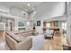 Open-concept living area features a spacious layout, high ceilings, and a seamless flow to the kitchen at 14505 Sunset Walk Ln, Huntersville, NC 28078