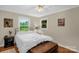Cozy bedroom with natural light, a ceiling fan, and a decorative accent piece to brighten your day at 151 Deja Ln, Cleveland, NC 27013