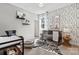 This baby's room boasts a black and white theme and a zebra rug at 162 Nicholson Ln, Mooresville, NC 28115