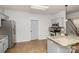 Kitchen featuring granite countertops, stainless steel appliances, and tile flooring at 17318 Cambridge Grove Dr, Huntersville, NC 28078