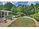 Expansive backyard featuring a sparkling pool, lush landscaping, and a cozy screened-in porch at 2300 Lord Anson Dr, Waxhaw, NC 28173