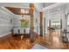 Open floorplan view showcases the dining area with a glimpse into the living room area at 270 Sandhills Ct, Mooresville, NC 28115
