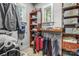 Walk-in closet featuring multiple shelves and clothing racks at 270 Sandhills Ct, Mooresville, NC 28115