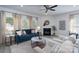 Bright living room with fireplace, plush seating, and stylish decor at 4045 Port Richmond Ave # 10, Gastonia, NC 28056