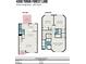 Detailed floor plan showcasing the layout of this two-story home, including room dimensions and area calculation at 4368 Yoruk Forest Ln, Charlotte, NC 28211
