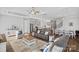 Open concept living room flows into kitchen and dining area for easy entertaining at 4532 Stellata Loop, Sherrills Ford, NC 28673