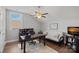 Well-lit home office with hard wood flooring and versatile seating area at 4532 Stellata Loop, Sherrills Ford, NC 28673