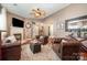 Comfortable living room featuring hardwood floors, a fireplace, and stylish decor for a relaxing atmosphere at 5402 Harris Cove Dr, Charlotte, NC 28269