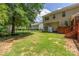 Backyard featuring a fence and ample green space at 6504 Sybil Ct, Indian Trail, NC 28079