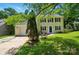 Charming two-story home featuring a well-manicured lawn and a welcoming front porch at 8014 Sherington Way, Charlotte, NC 28227