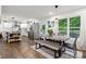 Stylish dining area adjacent to a bright kitchen, perfect for Gathering meals and entertaining at 1135 Brook Path Trl, Denver, NC 28037