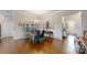 Dining room with hardwood floors, crown molding, and statement china cabinet at 123 Hanks Bluff Dr, Mooresville, NC 28117