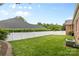 Expansive fenced backyard featuring a lush lawn, providing ample space for outdoor activities at 133 43Rd Avenue Nw Ln, Hickory, NC 28601