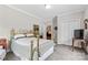 Cozy bedroom with classic furnishings, neutral walls, and convenient closet space at 133 43Rd Avenue Nw Ln, Hickory, NC 28601