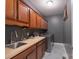 Functional laundry room featuring ample cabinet space and modern appliances at 1643 Essex Hall Dr, Rock Hill, SC 29730
