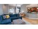 Open-concept living room with hardwood floors and modern decor at 1643 Essex Hall Dr, Rock Hill, SC 29730