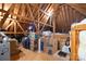 Unfinished attic storage space provides ample room for boxes, luggage, and other items at 1643 Essex Hall Dr, Rock Hill, SC 29730