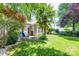 Enjoy outdoor living in this backyard featuring lush landscaping, and a cozy patio area at 19539 Denae Lynn Dr, Cornelius, NC 28031