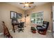 Inviting home office featuring a desk, comfortable chair, and a window for natural light at 19539 Denae Lynn Dr, Cornelius, NC 28031