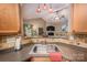Functional sink with granite countertops and stainless steel sink at 19539 Denae Lynn Dr, Cornelius, NC 28031