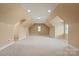 Bright bonus room featuring recessed lighting and neutral carpet, offering versatile living space at 1974 Glen Manor Ct, Lincolnton, NC 28092