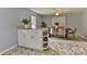 Light-filled dining area featuring a modern table and chairs, and a built-in buffet cabinet at 2126 Robby Dr, Maiden, NC 28650