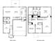 Detailed floor plan showing layout of home with living spaces, bedrooms, kitchen, garage and patio at 2139 Rolling Hills Ct, Stanley, NC 28164