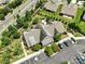 This is an aerial shot showing the clubhouse, landscaping, and parking areas at 2329 Delaney Dr, Fort Mill, SC 29715