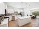 Modern kitchen with stainless steel appliances, white cabinetry, and an island at 2928 Parkwest Dr, Albemarle, NC 28001