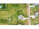 Aerial view highlighting the property and backyard, complete with landscaping, a driveway, and its position in the neighborhood at 3645 Kimber Ln, Sherrills Ford, NC 28673