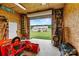 Well-equipped garage with a functional layout, convenient access, and visible backyard at 3645 Kimber Ln, Sherrills Ford, NC 28673